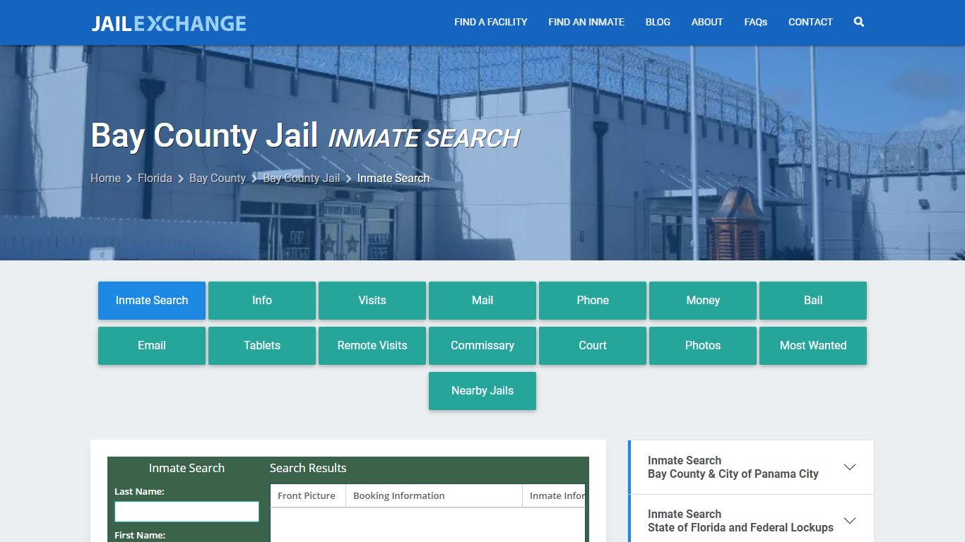 Inmate Search: Roster & Mugshots - Bay County Jail, FL